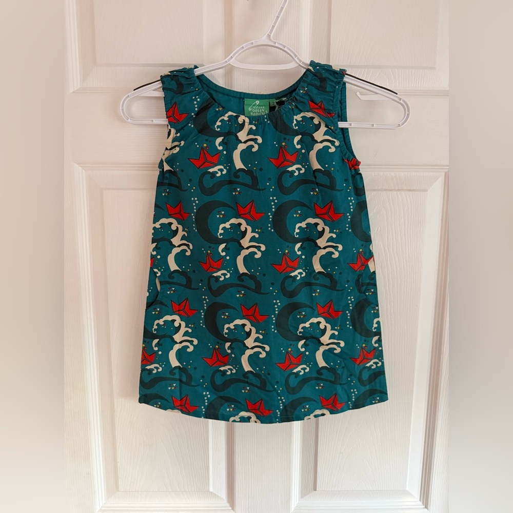NWT Little Green Radicals | Over The Sea Twirl Dress | 3-4 years